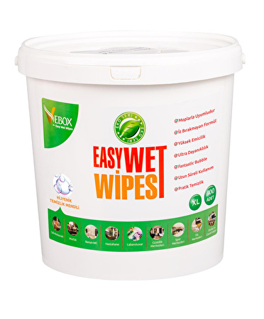 VEBOX Easy Wet Wipes Kova Islak Mendil Fantastik Bublle Kokulu Eko 300'lü